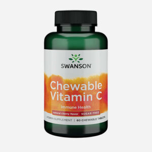 Chewable Vitamine C Cherry 60 kauwtabletten Vitamines en supplementen