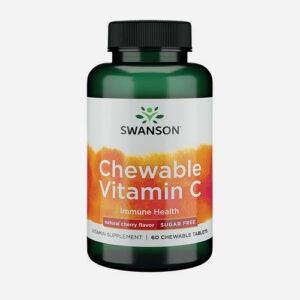 Chewable Vitamine C Cherry 60 kauwtabletten Vitamines en supplementen