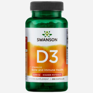 High Potency Vitamine D-3 2000IU 250 capsules Vitamines en supplementen