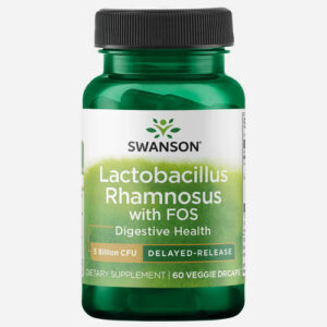 Lactobacillus Rhamnosus with FOS 60 veggie caps Vitamines en supplementen