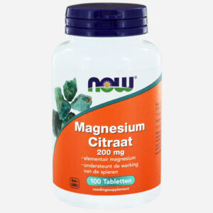 Magnesium Citraat NOW 100 tabletten Vitamines en supplementen