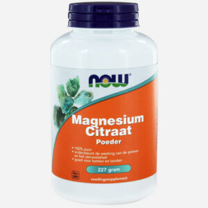 Magnesium Citraat NOW 227 gram Vitamines en supplementen