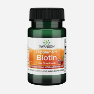 Sublingual Biotin 5000mcg 60 kauwtabletten Vitamines en supplementen