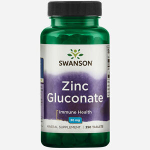 Swanson Zinc (Gluconate) 30mg - 250 tabs 250 tabletten (8 maanden) Vitamines en supplementen