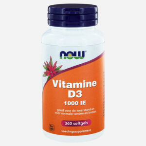 Vitamine D3 (1000 IU) 360 softgels Vitamines en supplementen