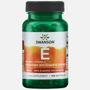 Vitamine E Natural 400IU 100 softgels Vitamines en supplementen